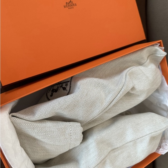 Hermes Chypre Velvet Sandal 36.5 EU Naturel Brown - Picture 7 of 7